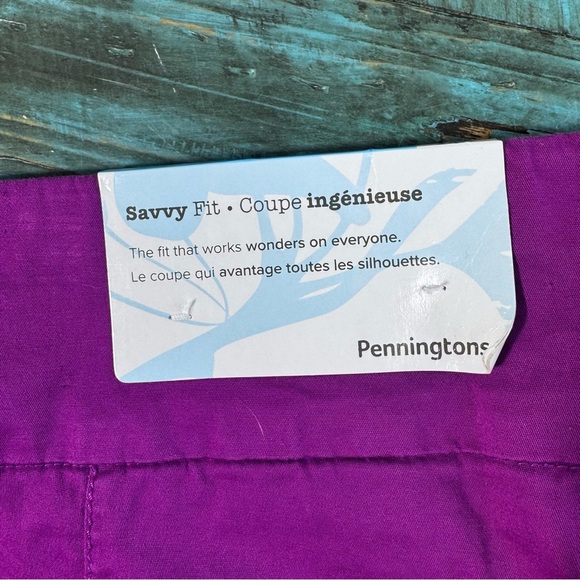 Pennington's Savvy Fit Pink Bermuda Pull on Shorts Size 24 NWT - Picture 5 of 6